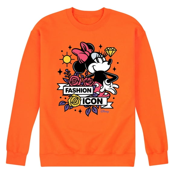 Disney - Minnie Mouse - Fashion Icon - Men's Crew Neck Fleece Pullover