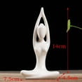 thumbnail image 2 of Figura de cerámica de color blanco, adorno, escultura, regalo de cumpleaños y boda. Los 7.5x4.5x14cm, 2 of 6