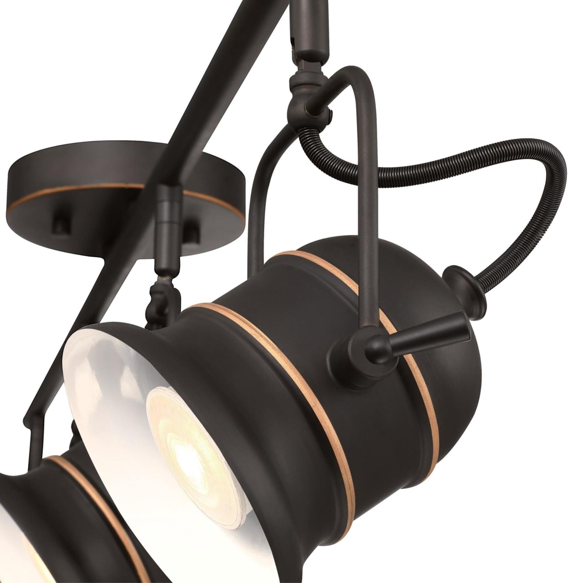 Westinghouse Westinghouse Lighting 6116800 Boswell Vintage-Style Four-Light Indoor Track Light Kit, Oil-Rubbed Bronze Finish with Highlights
