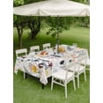 thumbnail image 4 of Outdoor Tablecloths with Umbrella Hole & Zipper, Wildflowers Blossom 54x80 Inch Tablecloth Rectangle, Spring Farmhouse Botanical Floral Waterproof Table Cloth, Patio/Pool/Picnic Table Covers, 4 of 8
