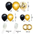 thumbnail image 3 of Black And Gold Balloons Garland Arch Kit 114pcs Party Confetti Balloons For Birthday Graduation Hal, 3 of 4