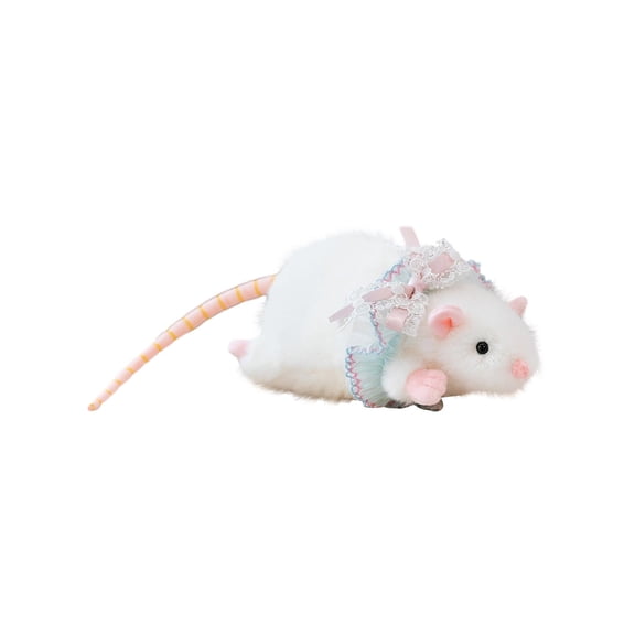 2026 Cute Rat Plush Toy Soft Stuffed Animal Doll - Adorable Design With Small Bows Soft Garments Cozy Fabric Smooth Filling Neat Stitches - For Kids Gifts Home Decor Tables Sofas