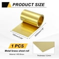 thumbnail image 2 of Brass Sheet Roll, 0.2 x 100 x 3000mm Metal Flashing Brass Foil Roll, Gold, 2 of 6