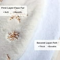 thumbnail image 3 of Christmas Tree Skirt, 36 inches White&Silver Luxury Faux Fur Tree Skirt with Snowflakes Super Soft Thick Plush Tree Skirt for Xmas Tree Decoration (Silver, 36/48inch/90/122cm) - 36inch/90cm, 3 of 7