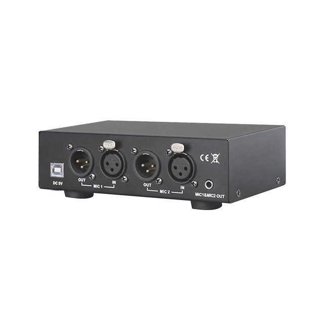 Fuente de alimentación fantasma de salida mixta Dual Usb de 48v para micrófonos de condensador equipo de grabación de música