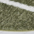 thumbnail image 3 of SAFAVIEH Tahoe Elwyn Trellis Shag Area Rug, 6'7" x 6'7" Round, Sage/White, 3 of 8