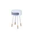 thumbnail image 1 of ACME Sonria End Table in White & Natural, 1 of 2