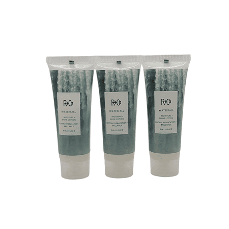 3 Pack, R+Co Waterfall Moisture + Shine Lotion 0.5 oz