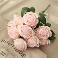thumbnail image 1 of Flores artificiales 10 cabezas Sincero dalia para hogar boda fiesta, 1 of 4