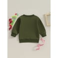 thumbnail image 4 of FOCUSNORM Chandail en Molleton Chaud pour Bébé Garçon Manches Longues Col Rond Broderie Lettre Chandail Col Rond Haut pour Vêtements d'Hiver Automne, 4 of 9
