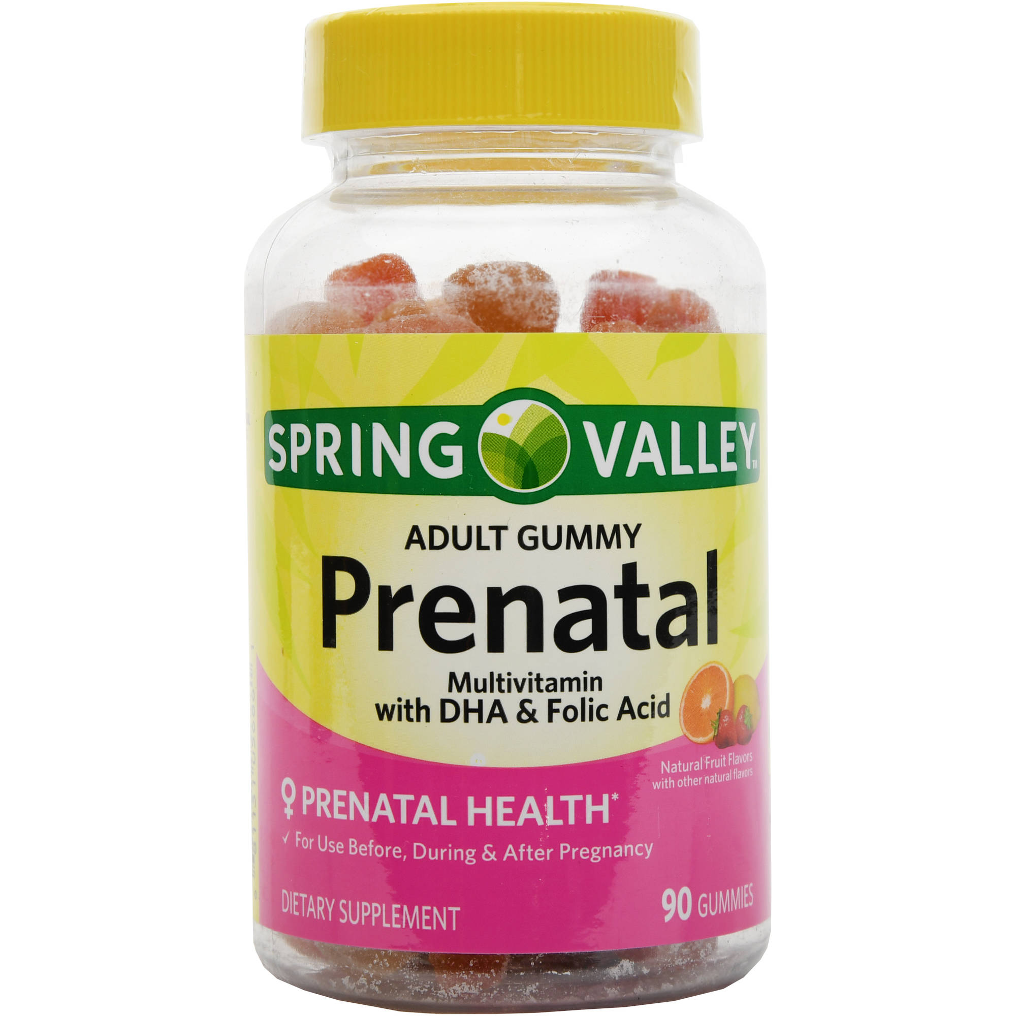 Spring Valley Adult Gummy Prenatal Multivitamin with DHA \u0026 Folic Acid ...