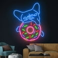 thumbnail image 3 of Handmadetneonsign French Bulldog Donut Neon Sign, French Bulldog Donut Led Sign, French Bulldog, 3 of 5