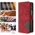 thumbnail image 5 of Dteck Zipper Wallet Case for Samsung Galaxy Z Fold 4,Magnetic Leather + PC Case with 9 Card Slots Pocket Flip Full Body Protective Cover for Galaxy Z Fold 4 5G,Red, 5 of 6
