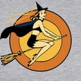 thumbnail image 3 of CafePress - Retro Witch - Womens Baseball Tee, 3 of 4