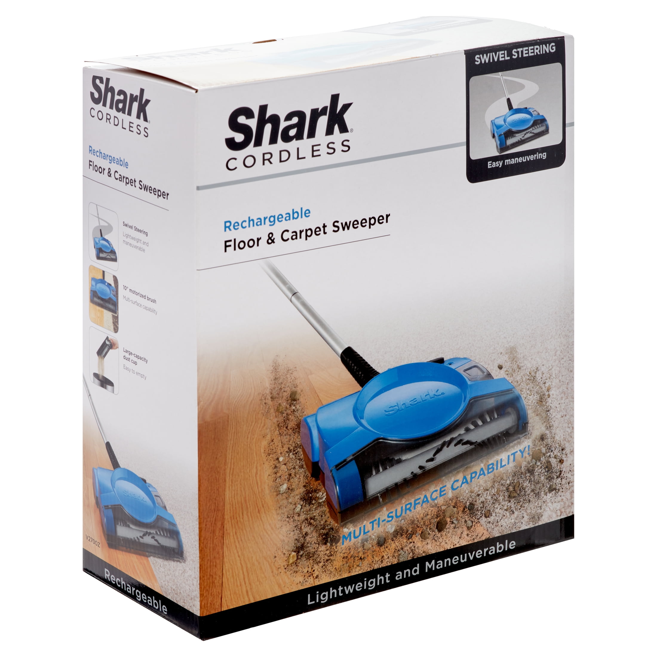 Shark 10 In. Rechargeable Floor & Carpet Sweeper - Power Townsend