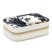 Dalmatians Velvet Portable Storage Box with Removable Compartment  Jewelry Display, Earring Holder, Necklace Holder  Great Gift