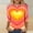 a34_Multicolor, variant on Vetsdori Valentine T-Shirts for Women 3/4 Sleeve Pullover Gifts for Her Heart Print,Graphic Crew Neck Fashion Juniors Tops Cute