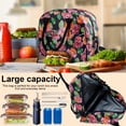 thumbnail image 4 of Insulated Lunch Bags for Women Men with Adjustable Shoulder Strap,AILKIN Large Lunch Box Tote Leakproof Cooler Reusable Thermal Lunch Bags for Women,Adults,School,Work,Office,Picnic, 4 of 8