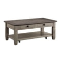 thumbnail image 1 of Lexicon Granby Wood 2 Drawer Coffee Table in Brown and Antique Gray, 1 of 7