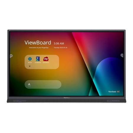 UPC: 0766907015591 | ViewSonic ViewBoard IFP7552-1TAA – 75  Diagonal Class (74.5  viewable) LED-backlit LCD display – interactive – with touchscreen (multi touch) / 8-microphone array / optional slot-in PC capability – 4K UHD (2160p) 3840 x 2160 – TAA Compliant