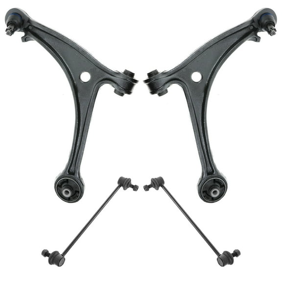 TRQ 4pc Suspension Kit Cast Iron Lower Control Arm Ball Joint Sway Bar Link PSA63682