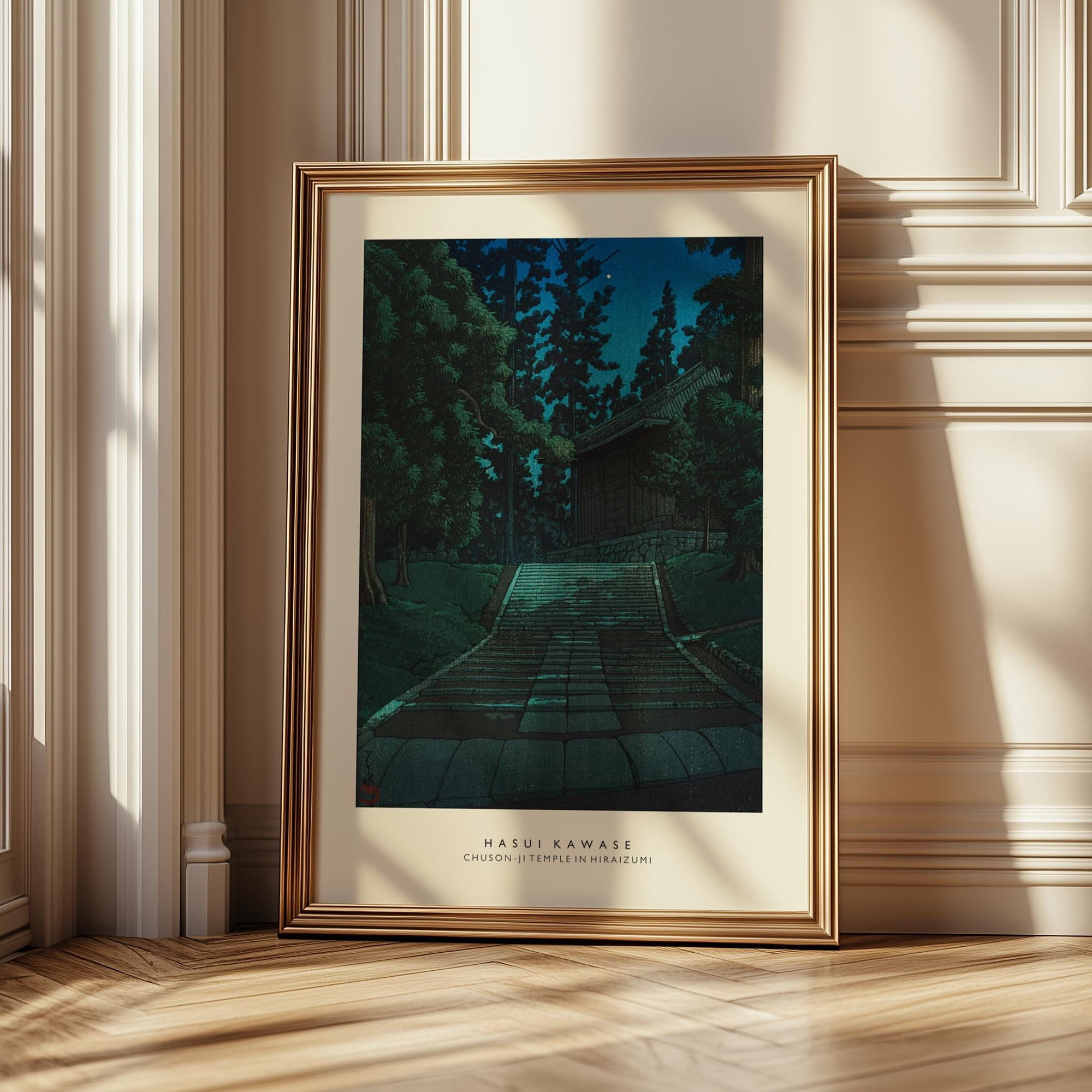 Chuson-Ji Temple Hiraizumi Japanese Vintage Wall Art Print By Kawase Hasui Home Decor Office Wall Art