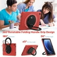 thumbnail image 5 of Allytechgroup Galaxy Tab A9+ Case SM-X210 X215 X216 11 Inch, Rotating Stand Heavy Duty Shockpoof Kids Friendly Drop Proof TPU PC Back Case Cover for Samsung Galaxy Tab A9 Plus 11",Red, 5 of 11