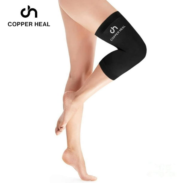 COPPER HEAL Knee Compression Sleeve Recovery Knee Brace GUARANTEED with  Highest Copper Infused Content to Support Stiff Sore Muscles and Joints