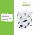 thumbnail image 5 of Clean Cubes 13 Gallon Trash Cans & Recycle Bins for Sanitary Garbage Disposal. Disposable Containers for Parties, Events, Recycling, and More. 3 Pack (Graduation), 5 of 5