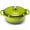 Green, variant on Sweetcrispy 6 Quart Enameled Cast Iron Dutch Oven, Moisture-Locking Lid, Dual Handles, Oven Safe, Blue