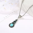 thumbnail image 4 of Turquesa y Vintage Teardrop Azul Bohemio - Collar Pendientes Boho Turquesa Occidental Dangling para Mujeres Dangle Girls Sets Pendientes Sets, 4 of 8