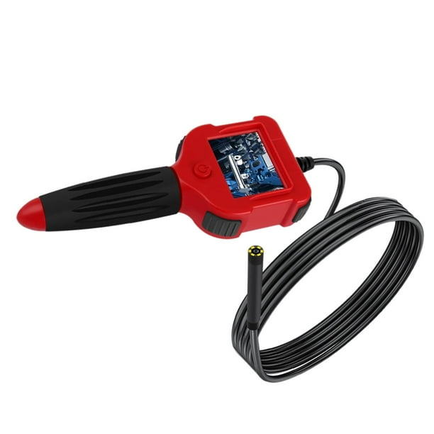 Cámara de inspección con cable rígido flexible de 2,4 pulgadas y pantalla de 5,5 mm para comprobar el aire del coche. 3 M