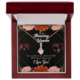 thumbnail image 5 of To My Wife My Love and Friend Alluring Ribbon Necklace Message Card, 5 of 20