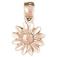 thumbnail image 1 of 14K Rose Gold Flower Pendant - 16 mm, 1 of 2