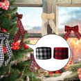 thumbnail image 4 of CreativeArrowy Wired Edge Ribbons, 16ft*1.97in Black Red Plaid Ribbon, Black White Buffalo Plaid Ribbon and Burlap Craft Ribbon for DIY Gift Wrapping, Christmas Fall Crafts 1 Roll, 4 of 16
