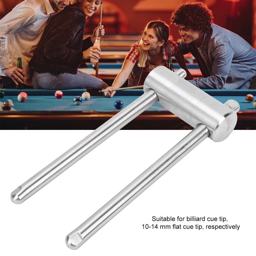 LYUMO Cue Tip Press, Stainless Steel Billiard Cue Tip Press Tool Shaper