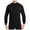 Black, variant on Men's Long Sleeve Thermal Shirt Winter Warm Base Layer Mid Collar Comfortable Casual Top for Cold Weather Men's Lightweight Crewneck Tee Tops