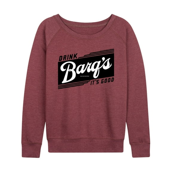 Barq's - Iconic Drinks & Beverages - Retro Banner - Women's Lightweight French Terry Long Sleeve Shirt