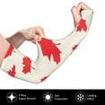 thumbnail image 3 of Goofa Happy Canada Day Pattern UV Sun Protection Arm Sleeves, UPF 50 Sports Cooling Arm Compression Sleeves for Men Women Teenager, 3 of 8