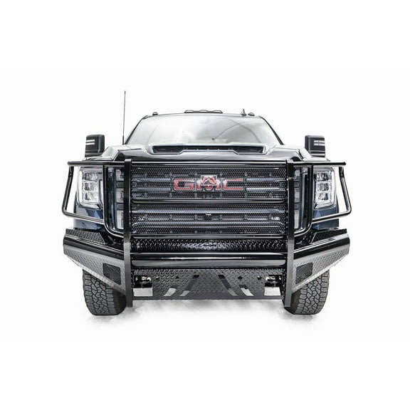 20-C Sierra 2500/3500 Black Steel Front Bumper W/ Full Grill Guard Fits select: 2020-2022 GMC SIERRA