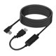 thumbnail image 5 of Cable USB a USB C/Transferencia de datos/Cable de carga rápida/Cable de enlace de carga de 5 Gbps Negro, 5 of 7