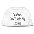thumbnail image 1 of Can't Hold My Licker Screen Print Shirts White Sm (10), 1 of 1