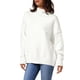thumbnail image 4 of Suéteres de Pullover para Mujeres INSPIRE CHIC de Manga Larga con Cuello Alto, Suelto y Casual 2025 L Blanco, 4 of 6