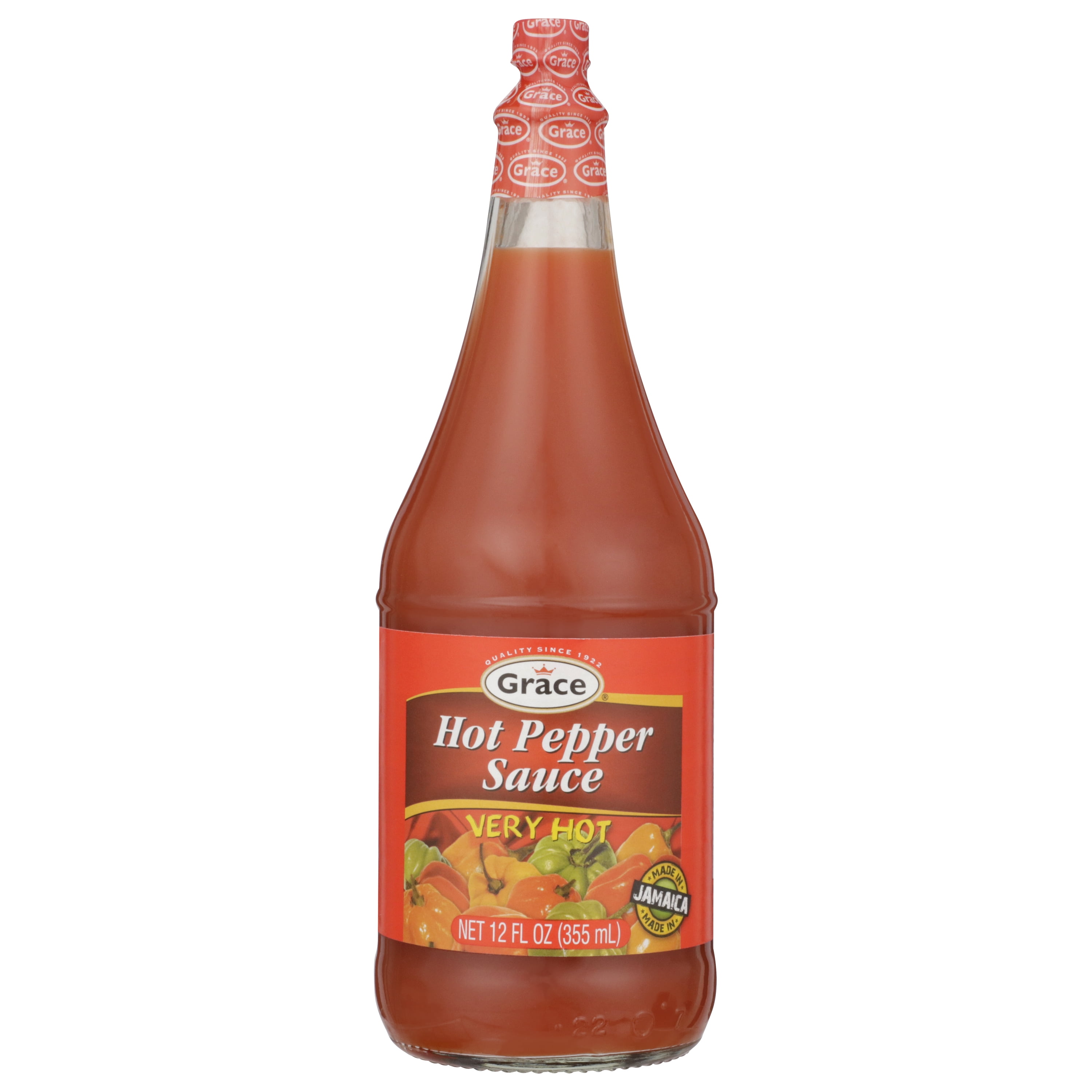 Grace Hot Pepper Sauce, 12 oz Bottle