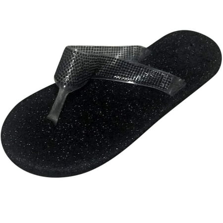 

CYMMPU Women s Slippers Clearance Womens Glitter Bling Fancy Slide Flat Low Wedge Casual Fashion Sandals Shoes