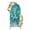 Turquoise Dark Blue, variant on Coastal Crab Arch Backdrop Cover 4FT, Watercolor Ocean Animal Coral Jellyfish Wood Green Spandex Fitted Stretchy Arch Stand Covers, Round Top Chiara Backdrop Cover for Wedding Party Birthday