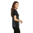 thumbnail image 3 of Sport-Tek Ladies Colorblock Micropique Sport Wick Polo-XS (Iron Grey/ Black), 3 of 6