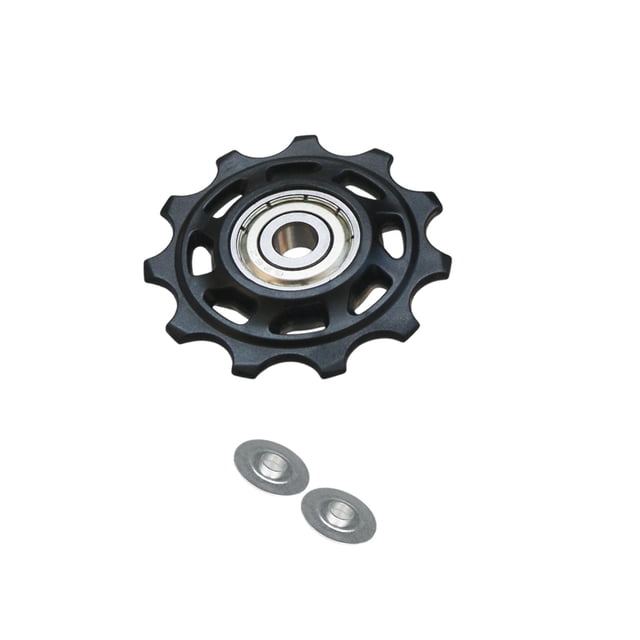 Wweixi Roues de Galet de Dérailleur Arrière de Remplacement, Résistent à de Grandes Charges et à une Roue de Guidage d'Entraînement Stable 11T