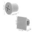 thumbnail image 6 of OFFIGAM 4Sets Grey Plastic Screw Caps for Slide Fixing Easy Installation Slide Replacement Parts, 6 of 7
