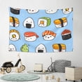 thumbnail image 6 of Xecao Kawaii Sushi Print Tapestry, Wall Hanging Room Funny Decor, Backdrop Room Decor for Bedroom Living Room dormitory, 6 of 8